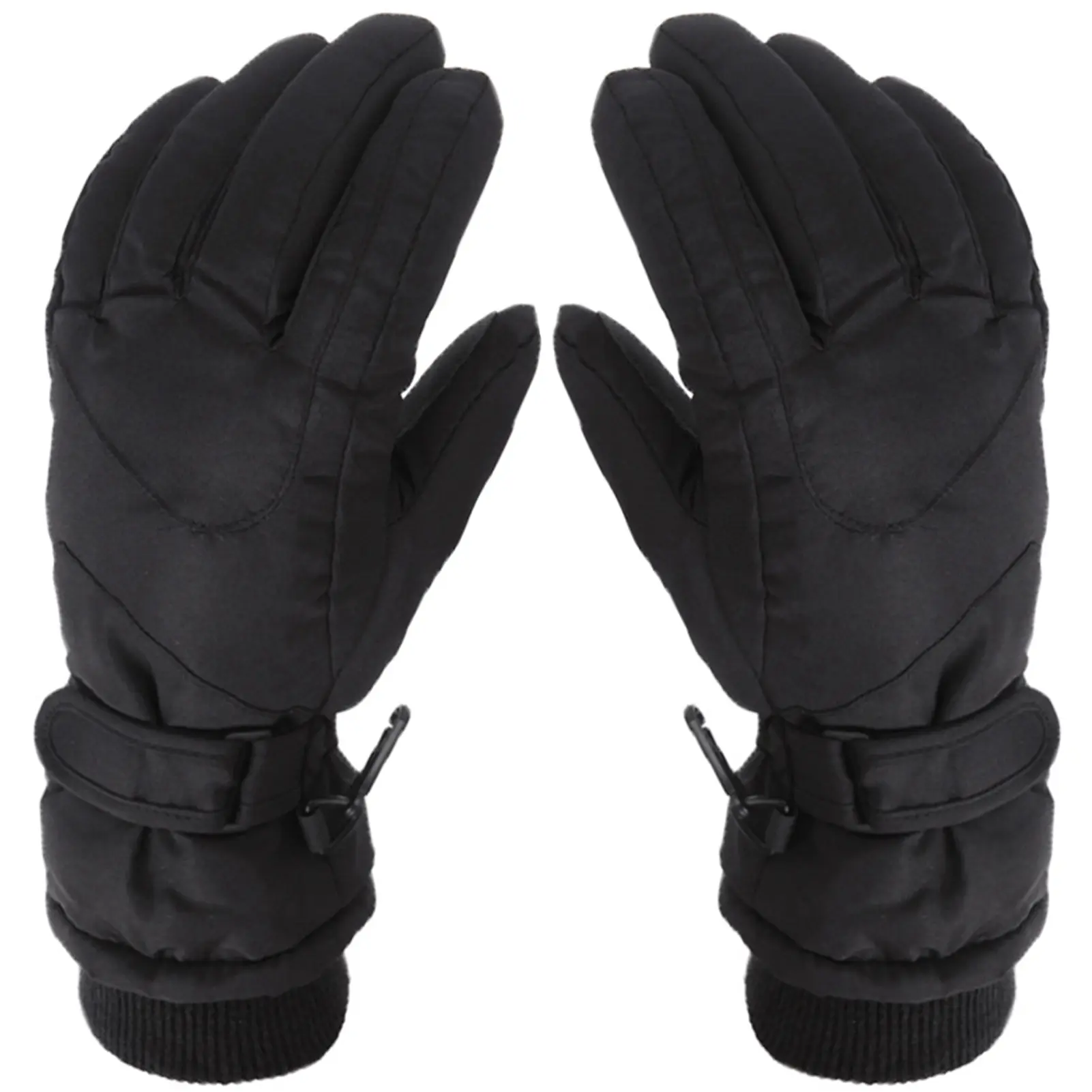 1 Pair Unisex Winter Five-finger Gloves Children's  Outdoor Waterproof Skiing Riding Hiking Cycling Warm Non-slip Thermal Mittens Cycling Gloves