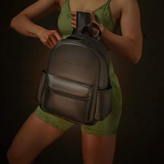 Balo Da Simili Size Nhỏ LBB Degrey- LBBM Backpack Đeo Vai Da