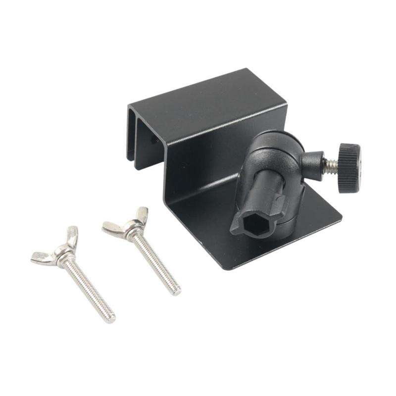 Universal Solar Panel Gutter Mount 1/4” Thread 7.5cmx6x3.1cm Sturdy Simple Assembly Flexible Rotation with 2 Bolts Bracket 6