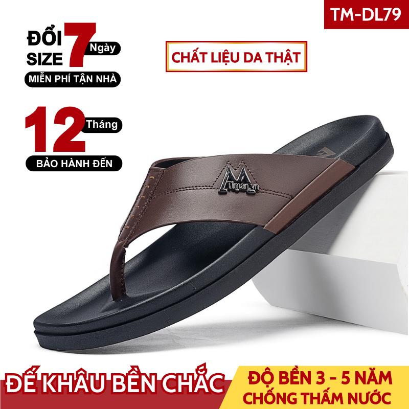 [Dép da bò] nam xỏ ngón cao cấp Timan, dép tông lê nam đế ca - TikTok ...
