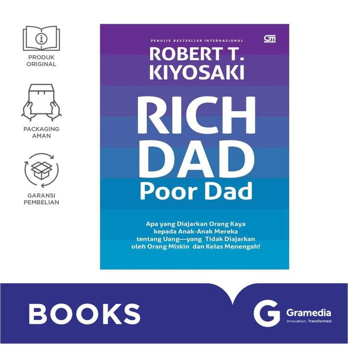 Gambar Gramedia - Buku Bisnis Rich Dad Poor Dad (2025) ( Robert T. Kiyosaki ) dari Gramedia Kota Administrasi Jakarta Barat Tokopedia