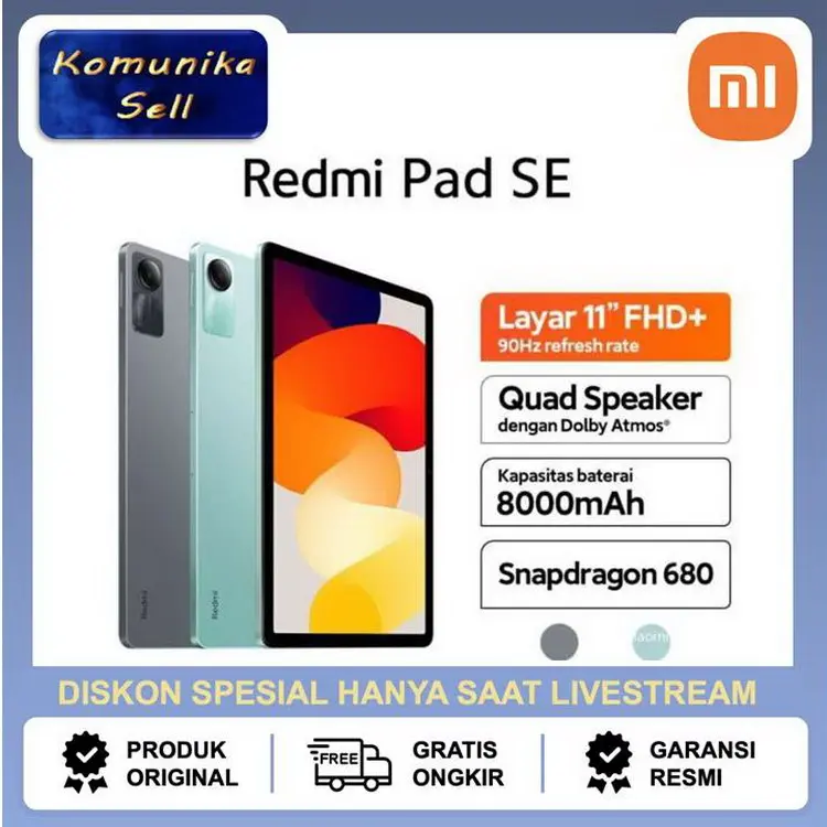 Xiaomi Redmi Pad SE Wifi Only - 4GB/128GB