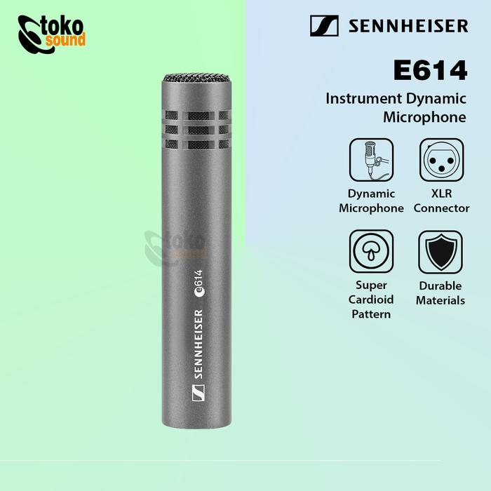 Gambar Sennheiser E614 - Electret Condenser Microphone Original dari Tokosound Proaudio Kota Administrasi Jakarta Barat Tokopedia