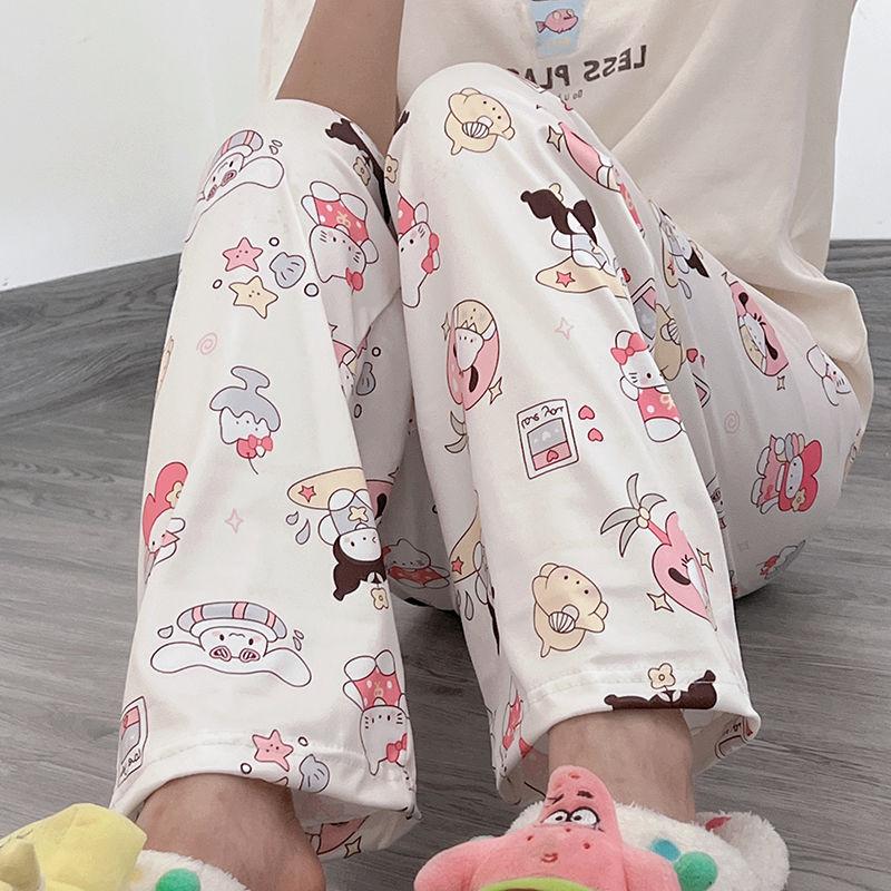 Product Introduction of Quần Ngủ Hoạt Hình Nhật Bản, Phong Cách Hello Kitty Ins, Quần Chống Muỗi Sớm Cho Nữ Sinh, Quần Thường Ngày Ký Túc Xá Dễ Thương, Quần Đi Bộ Women Áo Top 28