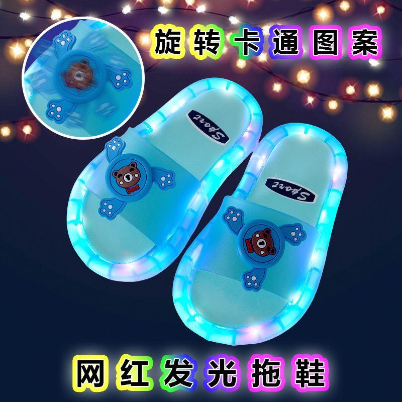 [New Model] AG SHOP2025 Internet Celebrity Glowing Girls' Summer Indoor Non-Slip Soft Sole Slippers for Toddlers and Kids ✨   [Angel] ✨ 3