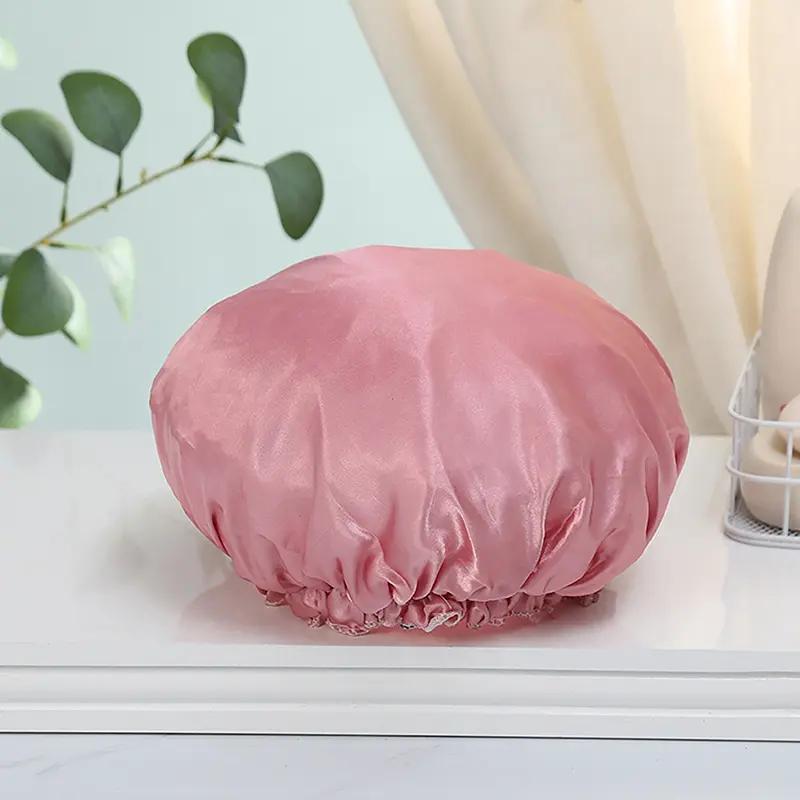 Mũ Tắm, Chất Lượng Cao, Hai Lớp, Đa Chức Năng, Dành Cho Nữ, Chống Thấm Nước Và Bụi, Thoáng Khí, Phụ Kiện Tóc 7