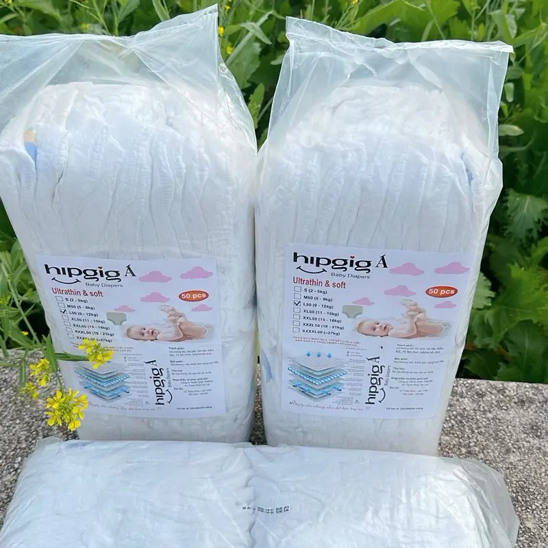 Combo 3 bịch (150 miếng) bỉm quần Hip đủ size cho bé 7