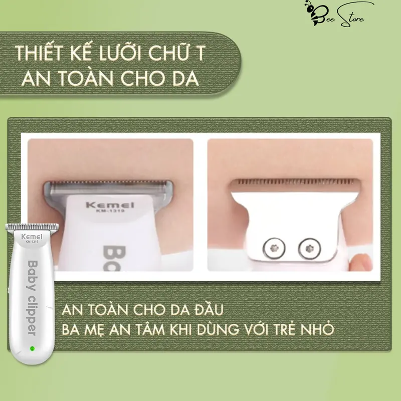 [ BH 12 THÁNG] TÔNG ĐƠ CẮT TÓC TRẺ EM, TÔNG ĐƠ, TĂNG ĐƠ CHO TRẺ SƠ SINH Cho Bé Voi toner cắt tóc  cho bé tong  doc tông  đơ không tiếng 6