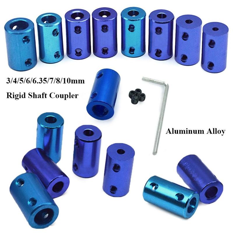 Product Introduction of 2pcs New Motor Accessories Stepper Motor Connector 3D Printers Parts Coupling Device Blue Shaft Coupler Rigid Shaft Coupler 12