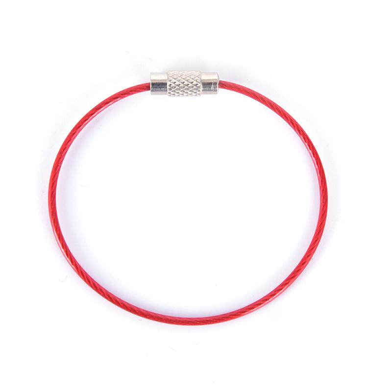 Product Introduction of Wire Keychain Keyring Circle Rope Cable Loop Screw Lock Gadget 27