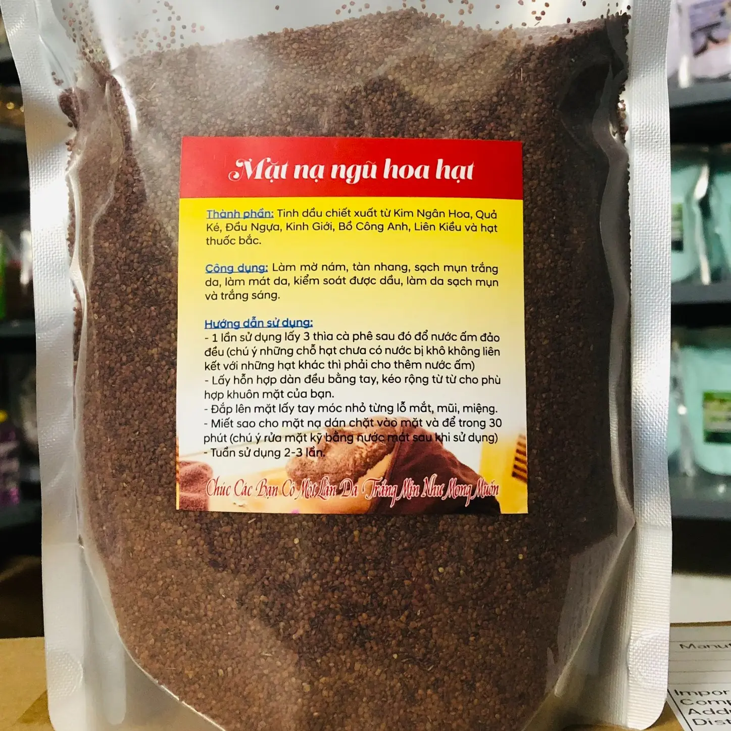 Gói 1000g hạt đình lịch hạt ngũ hoa to Women Skincare