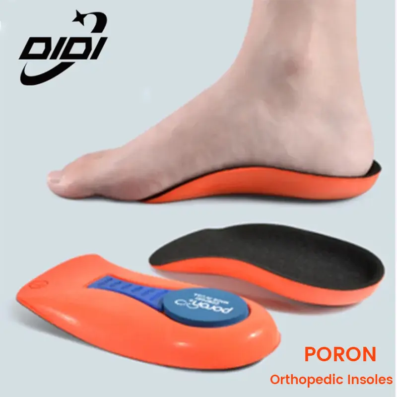 Insole Separuh Kaki Ortopedik, DIDI, 1 Pasang, untuk Plantar Fasciitis, Sokongan Gerbang, Sisipan Ortotik, Melegakan Sakit Kaki Gerbang Tinggi, untuk Kaki Rata