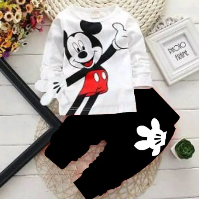 setelan anak Lengan panjang Mikimouse 1-9thn 1