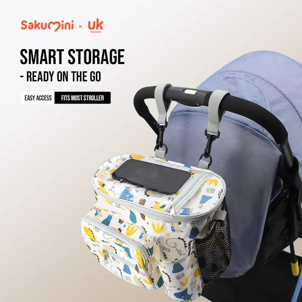 Sakumini Tas Gantung Stroller Travel Bag Organizer Pouch / Tas Perlengkapan Bayi Anak