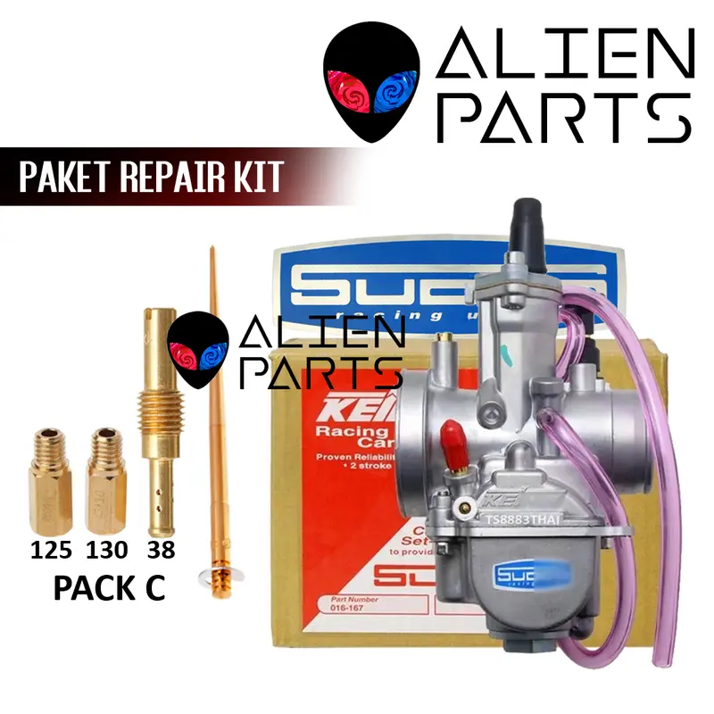 (PAKET) KARBURATOR SUDCO KEIHIN + REPAIR KIT PWK 24 26 28 30 32 34 KARBU SMASH SHOGUN SKYWAVE MX KING CPO BEAT VARIO MIO MEGAPRO KLX SUPRA BYSON NINJA SOUL SATRIA TIGER MJ PJ JARUM PARKIT MAIN JET PILOT SCORPIO 2