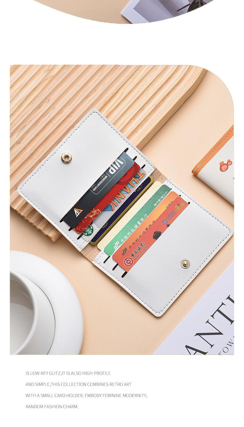 Product Introduction of National Trend Cartoon Card Holder Lightweight Cute Compact Bank Card ID Storage Bag Anti-Degaussing Multi-Function Driving 3