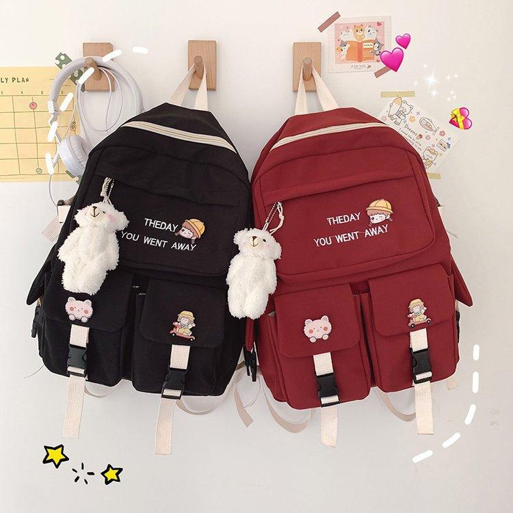 Balo học Sinh Nam Nữ - Balo học Sinh Cấp 1 2 - Đựng Vừa Sách Vở Giấy A4 Chất Bố Đeo Vai túi  xách