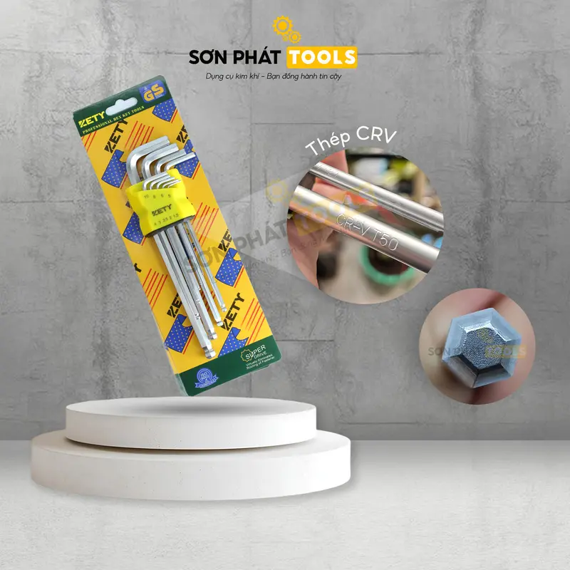 COMBO 2 Bộ Lục Giác Đầu Bi - Đầu Hoa Thị Được Gia Công Từ Thép CRV Mạ Chrome Chống Gỉ 4