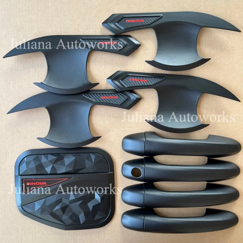 Paket Outer Handle Tank Cover Bensin Innova Reborn 2016-2023 Hitam Doff