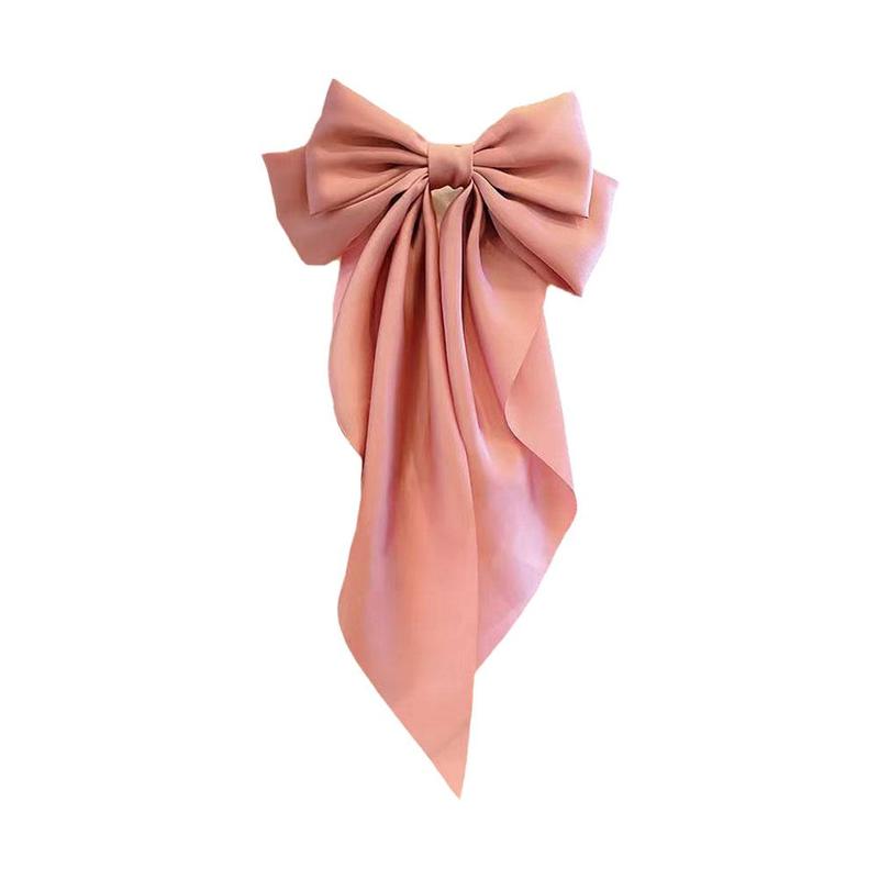 Product Introduction of Korea Elegant Long Bow Hairpin Large Ribbon Hair Clip Ribbon Clip Bow Grip Floating Braid Clip S2H9 26