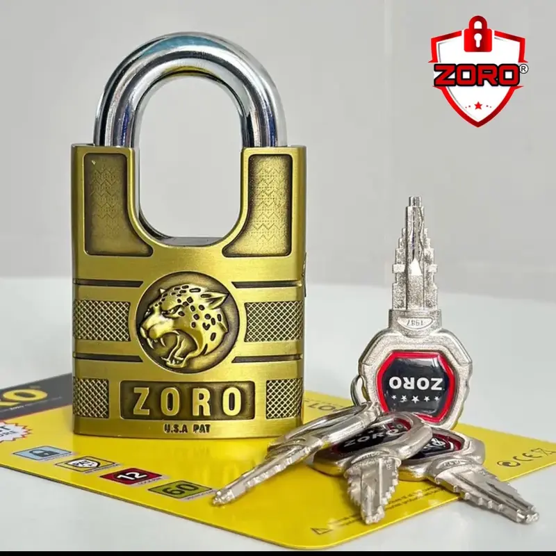 Ổ khoá  ZORO chìa kiếm chống chìa vạn năng phiên bản mới ,thép không rỉ ,bảo hành 12 tháng . 1