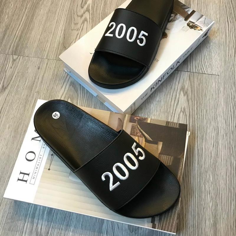 Dép Quai Da Thêu Hoạ Tiết Năm Sinh ( 1999 đến 2013 ) Dép Quai Da Đế Casu Đi Nước-trống trơn trượt ( Chuẩn sz 37 đến 43 ) DéP Dép Lê Quai Ngang 7