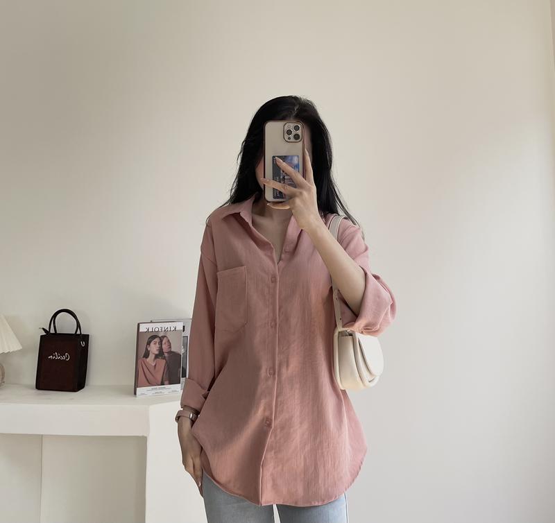 Áo sơ mi đũi xước dáng rộng , áo sơ mi chất vải thoảng mát Miho house | BigBuy360 - bigbuy360.vn