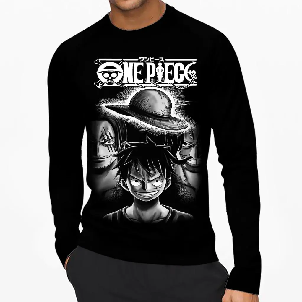 ONE PIECE | Kaos Lengan Panjang Pria & Wanita | Distro | Sablon | Murah | Produk Lokal | FUTURA CLOTHING