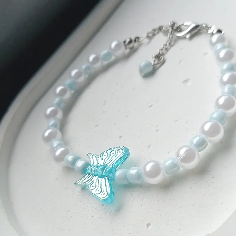 GELANG MANIK MANIK singgle butterfly GELANG ESTETIK BRACELET 1