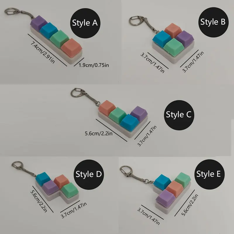 Cube Design Phone Chain, 1 Count Cute Keycap Keychain Phone Lanyard, Phone Strap for Women & Girls, Universal Fashion Phone Accessories for Phone Decoration 1