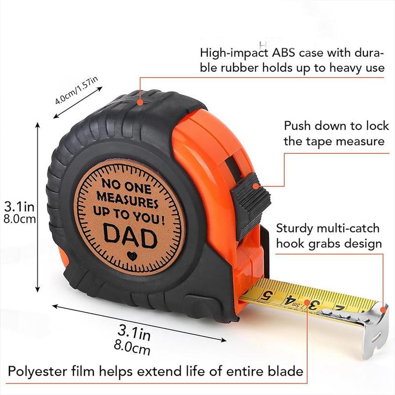 Product Introduction of Tape Measure, 1 Count Carpenter Gift, Ideal Christmas Gift, Tape Measure Tool for Dad and Grandpa, Office Measuring Supplies 1