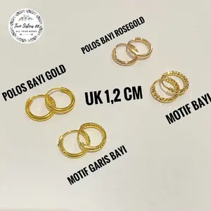 ANTING GIPSY POLOS MOTIF BAYI WARNA Titanium 24k