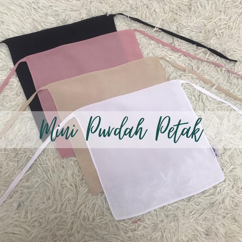 Mini Purdah Pendek Petak Heavy Chiffon Niqab - TikTok Shop Malaysia