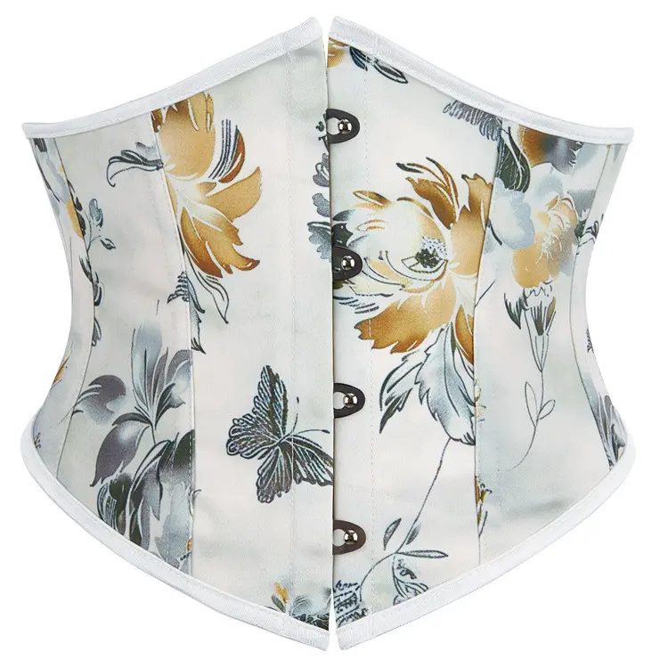 Women Gothic Underbust Corset Waist Trainer Slimming Bustiers Lingerie Shapewear Bones Basques Body Shaper