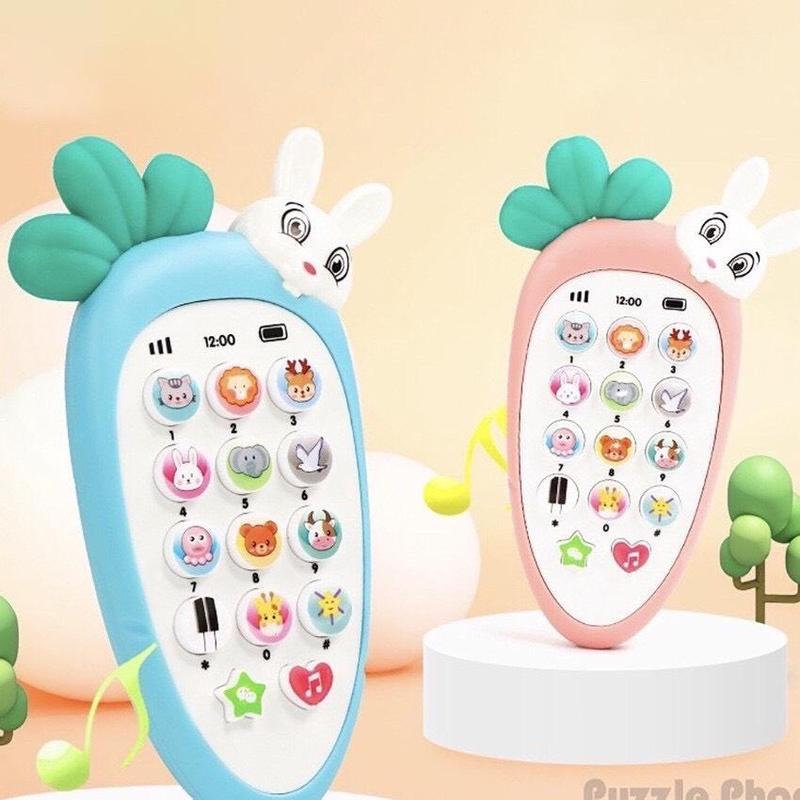 điên thoại đồ chơi hình củ cà rốt cho bé Kem pin