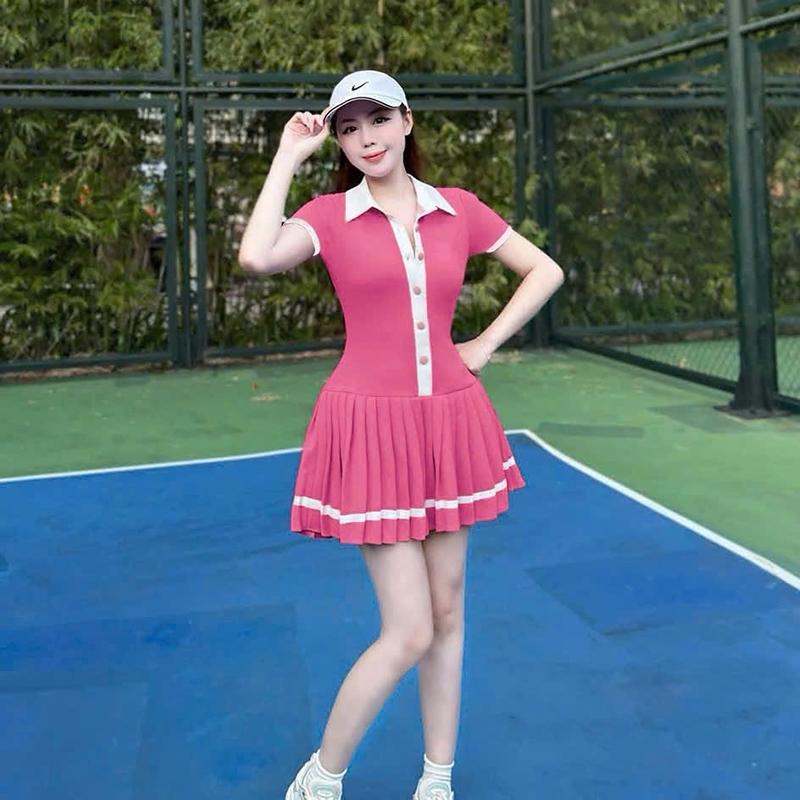 [PICKLEBALL] Hàng mới về - Set váy liền thể thao chơi Pickleball, Tennis có thể giặt máy ️ size m:49-53kg 6