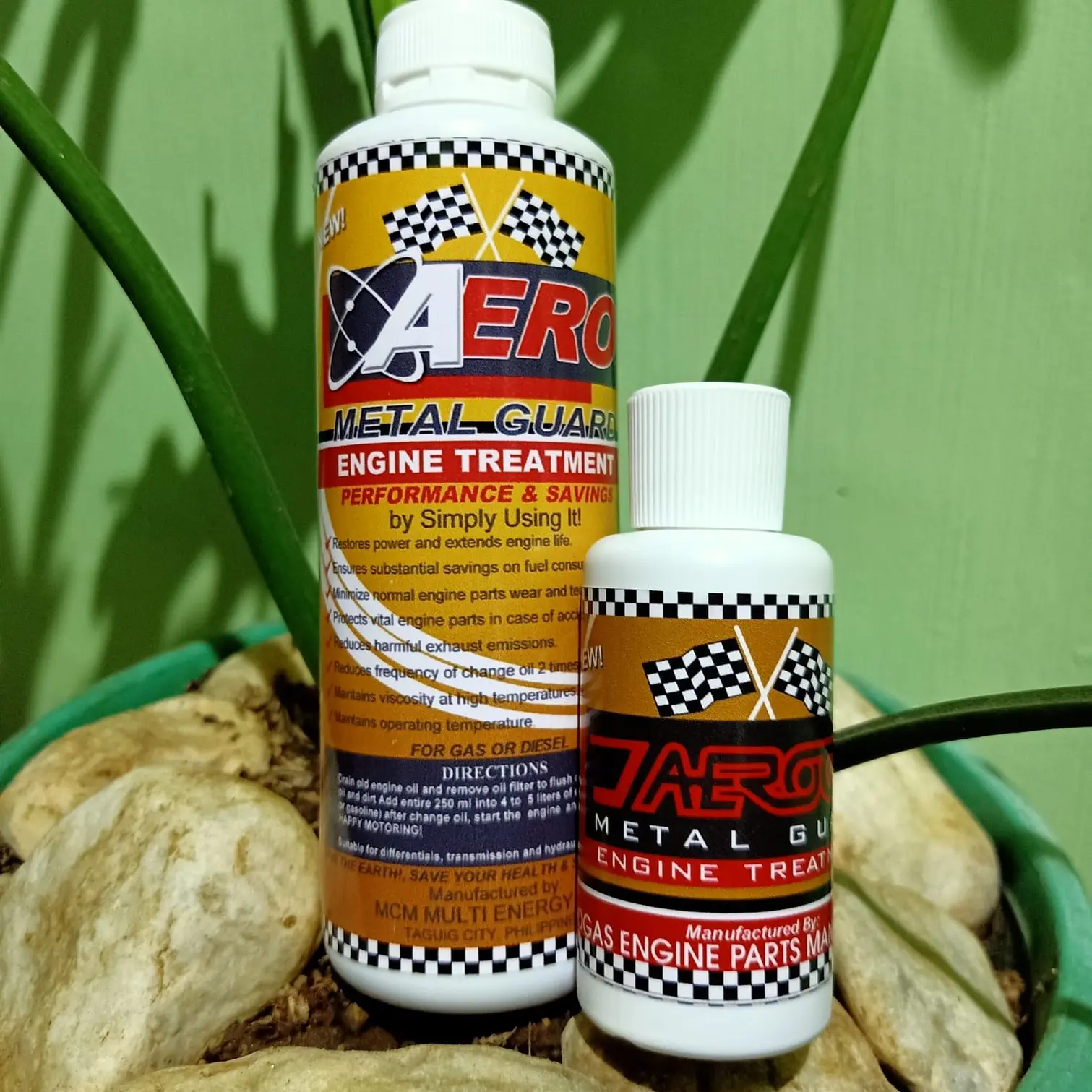 AERO METAL GUARD Anti Smoke Belching Oil Additive for Motor And Car 60 ...