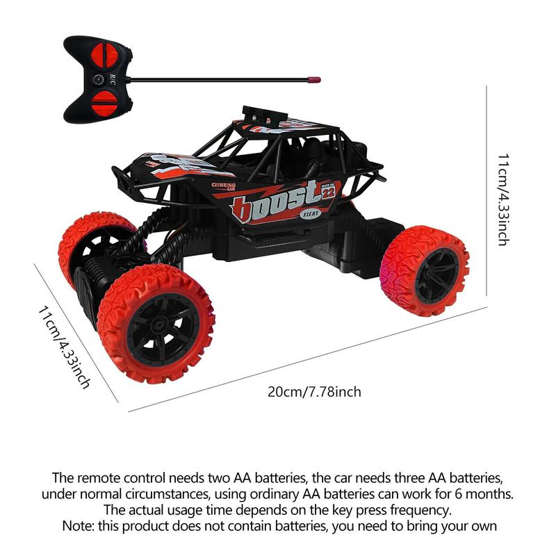 Remote Control Off-road Vehicle, 1 Set Four-wheel Drive Off-road Vehicle with Light, Remote Control Children's Toy Car, Birthday Gift for Boy 1