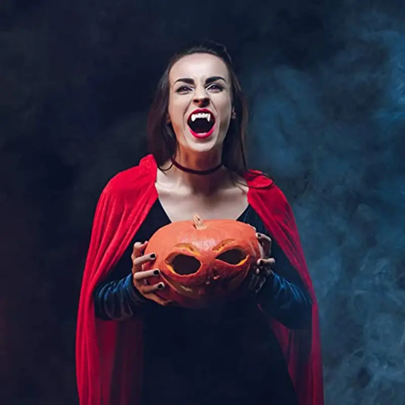Răng Răng Nanh Ma Cà Rồng Halloween, Đạo Cụ Răng Giả, 1 Đôi, Dính Răng Giả, Trang Trí Tiệc, Thích Hợp Cho Trang Phục Halloween, Trang Trí 3