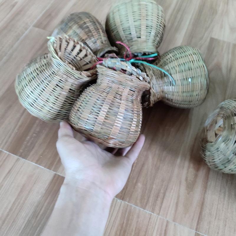 Giỏ tre trang trí,giỏ cá mây tre đan decor Rổ