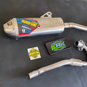 Knalpot norifumi Roket 4  suara Ngebas Adem untuk trail CRF, klx dan WR berkualitas