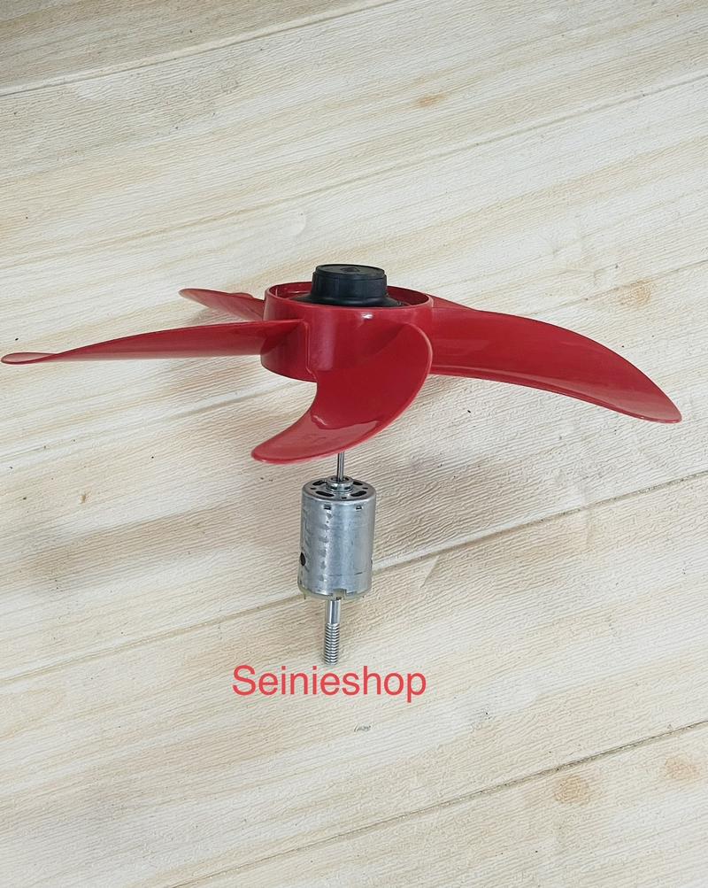 Product Introduction of Combo Mô tơ quạt 12v + cánh quạt b3 + tán cánh - phụ tùng quạt động cơ quạt 12v mini moto và motor Hàng mới 100%. 1