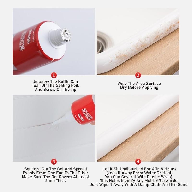 Product Introduction of Pocketbee Korea Kinbata Mold Remover Gel - Mildew Cleaner Mould Stain Removal Toilet Wall Home Cleaning Household 7