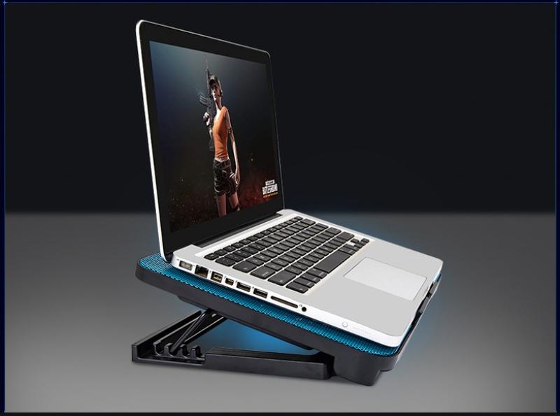 Product Introduction of N99 Notebook Cooling Pad 14-Inch 15.6-Inch Computer Bracket Twin Fan Cooling Cooler Pad 17