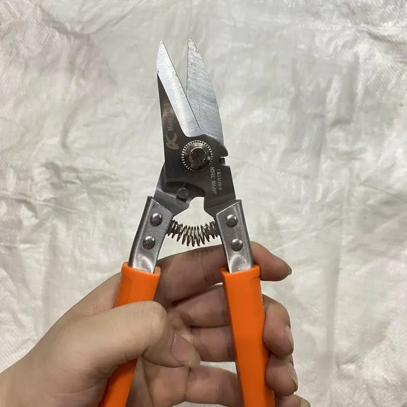 Kéo cắt cành, kéo tỉa dăm mỏ NGHIÊNG thép Nhật SK-5 Kapusi 8 inch - 200mm 1
