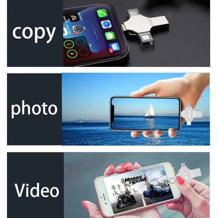 Product Introduction of Ổ đĩa Lung Linh 1TB 4 trong 1, Sản phẩm Chính hãng 100%, Ổ Đĩa Cầm Tay OTG Thẻ nhớ USB 3.0, Loại C tốc độ nhanh, Tương thích với Apple, Android và PC, [Hàng Có Sẵn] [Thanh Toán Khi Nhận Hàng] 5