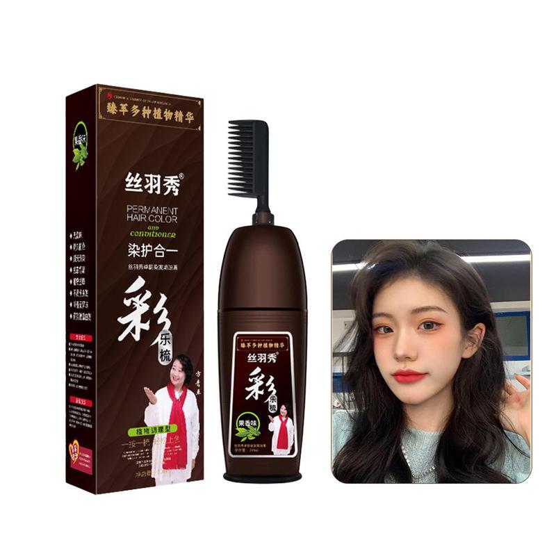 Product Introduction of Instant Coloring Shampoo Natural Black Color For Men Women Hair Dye Herbal Brown Purple Hair 16