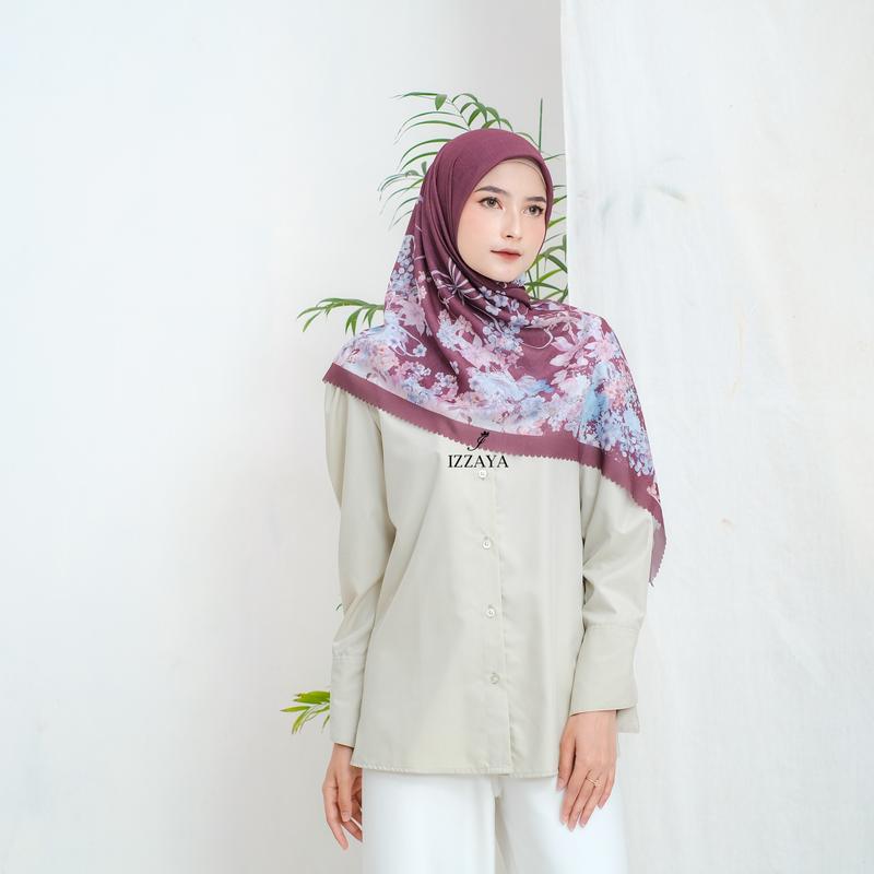 hijab motif segiempat voal ultrafine EMILY SERIES 5