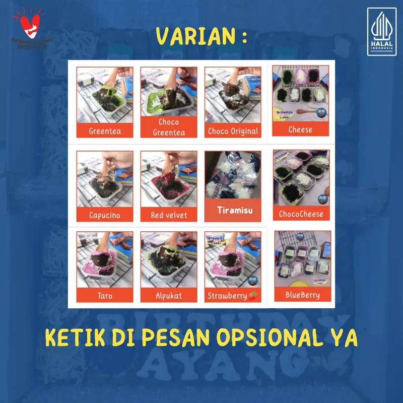 [ Buy 1 get 2 ] BROWNIES FUDGY MEDIUM FULL TOPPING DAN LUMER BY NA'AM - 3 BROWNIES 2