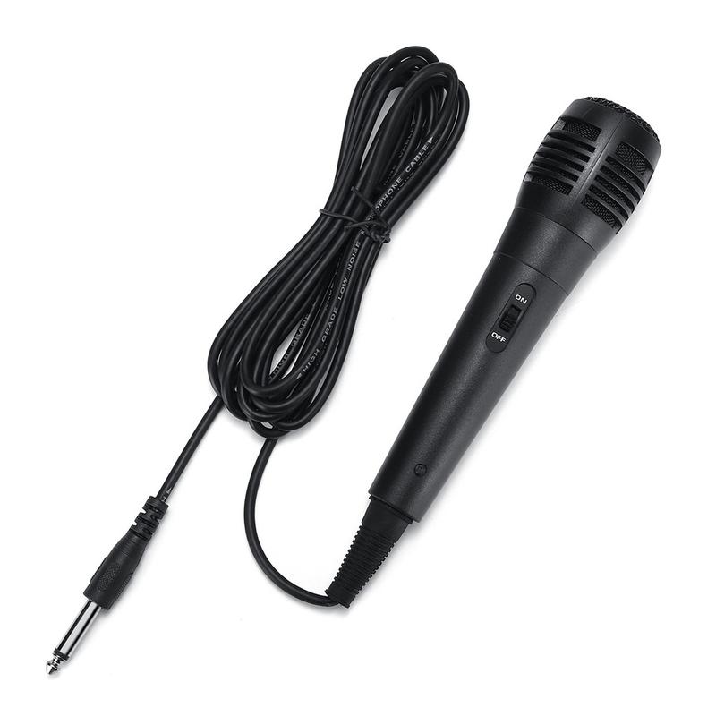 Micro hát karaoke cầm tay một chiều có dây cổng 6.5mm âm thanh sống động